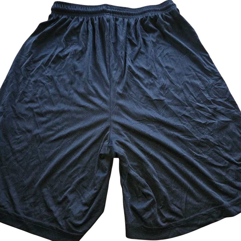 SportTek Boys Medium Black Athletic Gym Workout Shorts Activewear Quick-Dry